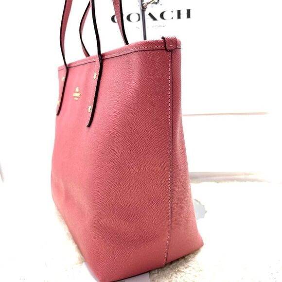 🔥NWT!| Coach Zip Top Tote Handbag Poeny Pink Msrp:$325.00 - Picture 5 of 12